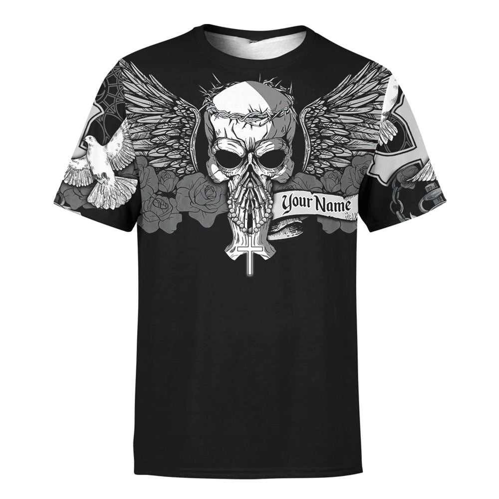 Customized Dead To Sin Alive In Christ Jesuss All Over Print 3D T-Shirt, Gift For Christian, Jesus Shirt