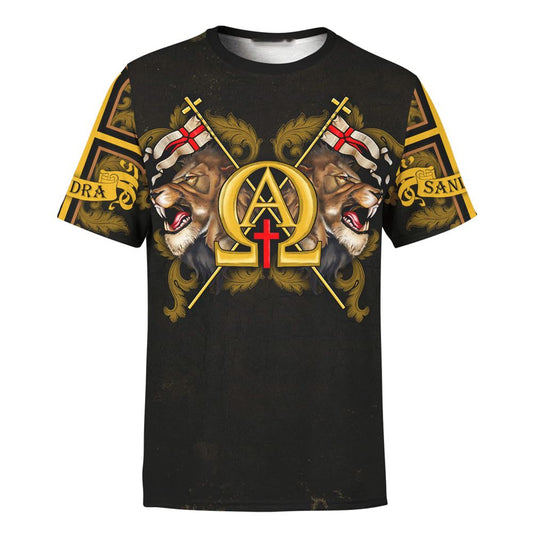Customized Fear Not For Jesus Jesus Lion All Over Print 3D T-Shirt, Gift For Christian, Jesus Shirt