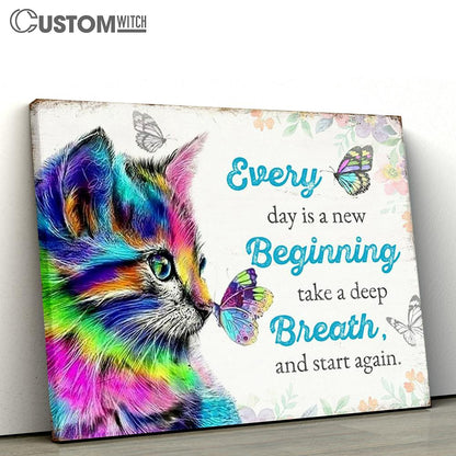 Cute Cat Wall Art - Cat Lady Gift for Women