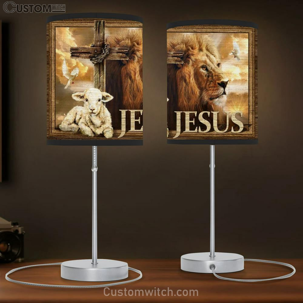 Cute Lamb, Cross Symbol, Amazing Lion, Jesus Table Lamb