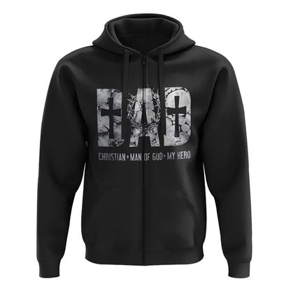 Dad Christian Man Of God My Hero All Over Print 3D Hoodie, Christian Hoodie, Christian Sweatshirt, Bible Verse Shirt