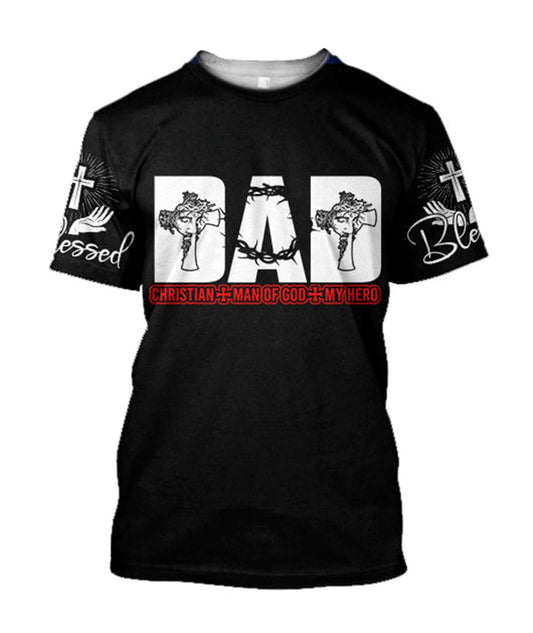 Dad Jesuss All Over Print 3D T-Shirt, Gift For Christian, Jesus Shirt