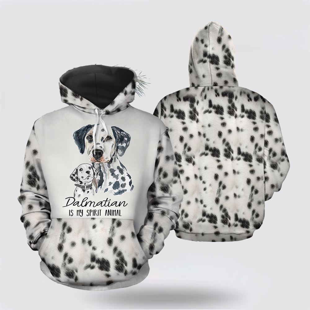 Dalmatian My Spirit Animal All Over Print 3D Hoodie For Men & Women, Christmas Dog Hoodie, Christmas Hoodie Cute, Christmas Gift