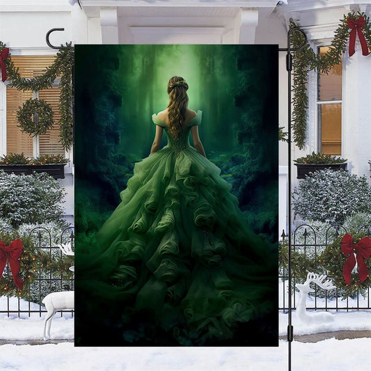 Dance Of The Forest Whisperer Flag, Christmas Angel Garden Flag, Christmas Outdoor Decor Ideas