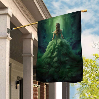 Dance Of The Forest Whisperer Flag, Christmas Angel Garden Flag, Christmas Outdoor Decor Ideas