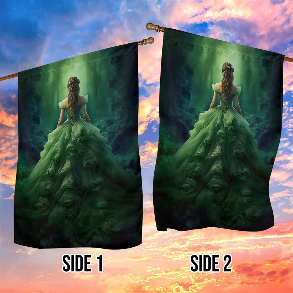 Dance Of The Forest Whisperer Flag, Christmas Angel Garden Flag, Christmas Outdoor Decor Ideas