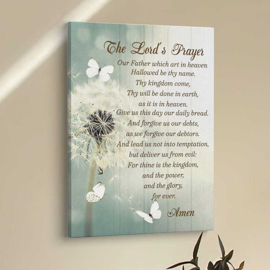 Dandelion Create In Me A Clean Heart Psalm 5110 Canvas Prints - Bible Verse Wall Decor - Scripture Wall Art