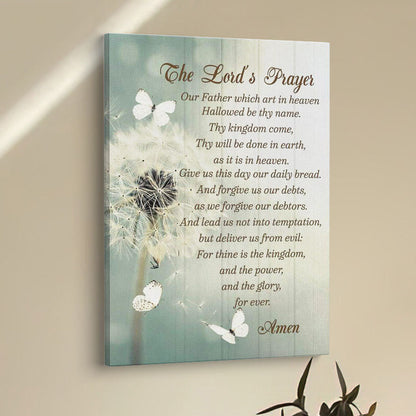 Dandelion Create In Me A Clean Heart Psalm 5110 Canvas Prints - Bible Verse Wall Decor - Scripture Wall Art