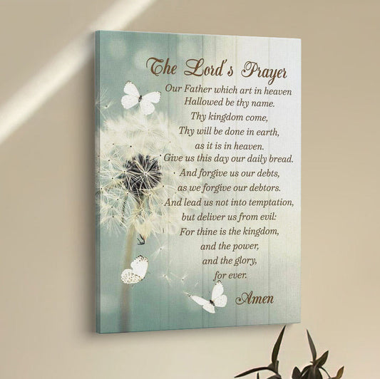 Dandelion Create In Me A Clean Heart Psalm 5110 Canvas Prints - Bible Verse Wall Decor - Scripture Wall Art