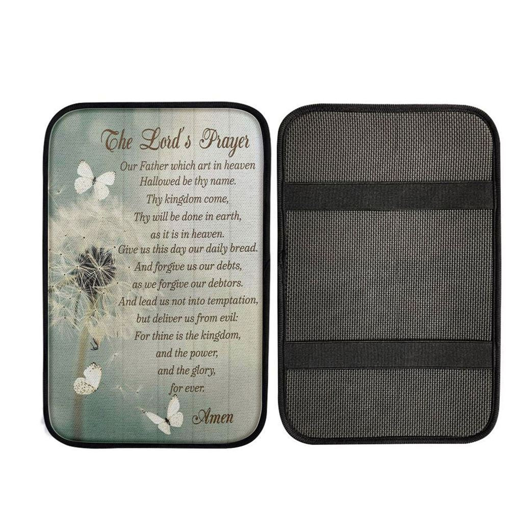 Dandelion Create In Me A Clean Heart Psalm 5110 Car Center Console Cover, Christian Car Armrest Accessories