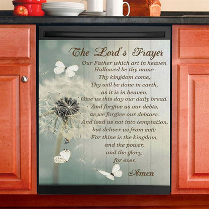 Dandelion Create In Me A Clean Heart Psalm 5110 Dishwasher Cover, Bible Verse Dishwasher Magnet Cover, Scripture Kitchen Decor
