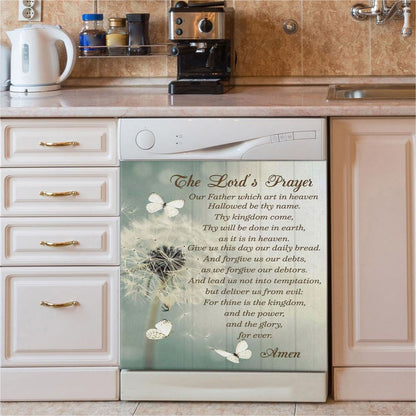 Dandelion Create In Me A Clean Heart Psalm 5110 Dishwasher Cover, Bible Verse Dishwasher Magnet Cover, Scripture Kitchen Decor