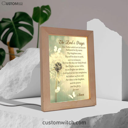 Dandelion Create In Me A Clean Heart Psalm 5110 Frame Lamp Prints - Bible Verse Decor - Scripture Art
