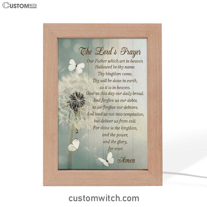 Dandelion Create In Me A Clean Heart Psalm 5110 Frame Lamp Prints - Bible Verse Decor - Scripture Art