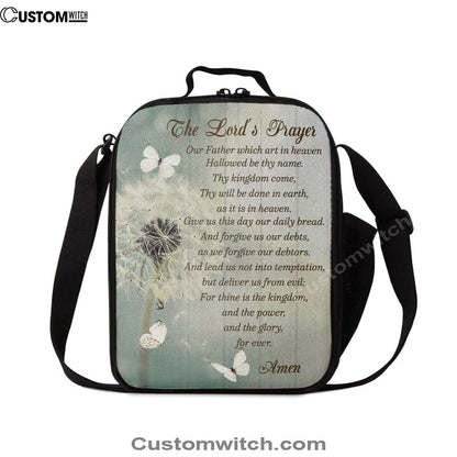 Dandelion Create In Me A Clean Heart Psalm 5110 Lunch Bag, Christian Lunch Bag For School, Picnic, Religious Lunch Bag