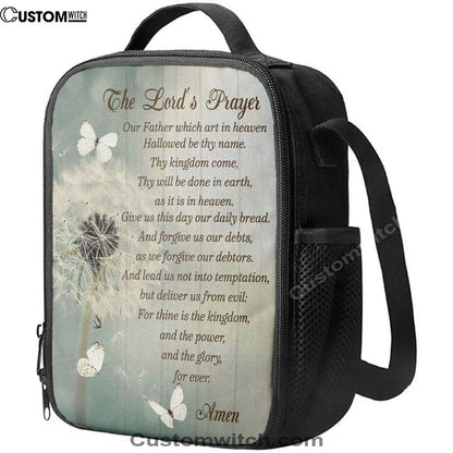 Dandelion Create In Me A Clean Heart Psalm 5110 Lunch Bag, Christian Lunch Bag For School, Picnic, Religious Lunch Bag