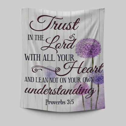 Dandelion Just Breathe Vertical Tapestry Prints - Bible Verse Wall Decor - Scripture Wall Art