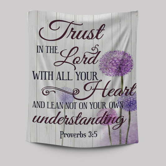 Dandelion Just Breathe Vertical Tapestry Prints - Bible Verse Wall Decor - Scripture Wall Art