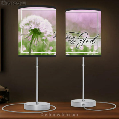 Dandelion Let Go And Let God Table Lamb Prints - Religious Wall Decor - Christian Table Lamb Gift