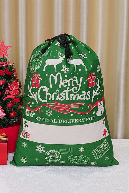 Dark Green Special Delivery For Merry Christmas Sack, Gift For Chidren, Christmas Bag Gift, Christmas Gift 2023