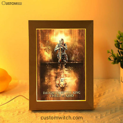 Daughter Of The King Child Of God Frame Lamp Art - Women Warriors Lion Frame Lamp Prints - Lion Frame Lamp Art