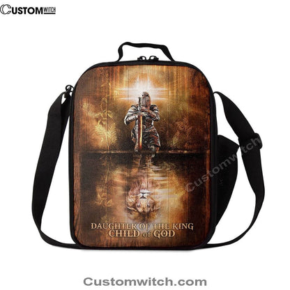 Daughter Of The King Child Of God Lunch Bag, Christian Lunch Bag For School, Picnic, Religious Lunch Bag