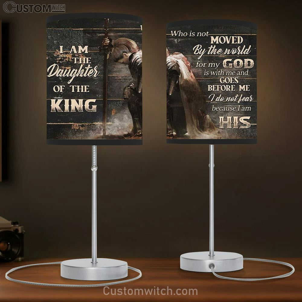 Daughter Of The King Female Warrior Of God Table Lamb Art - Christian Lamb Gift - Religious Wall Decor