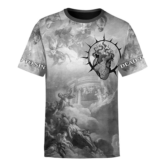 Dead To Sin Jesus All Over Print 3D T-Shirt, Gift For Christian, Jesus Shirt