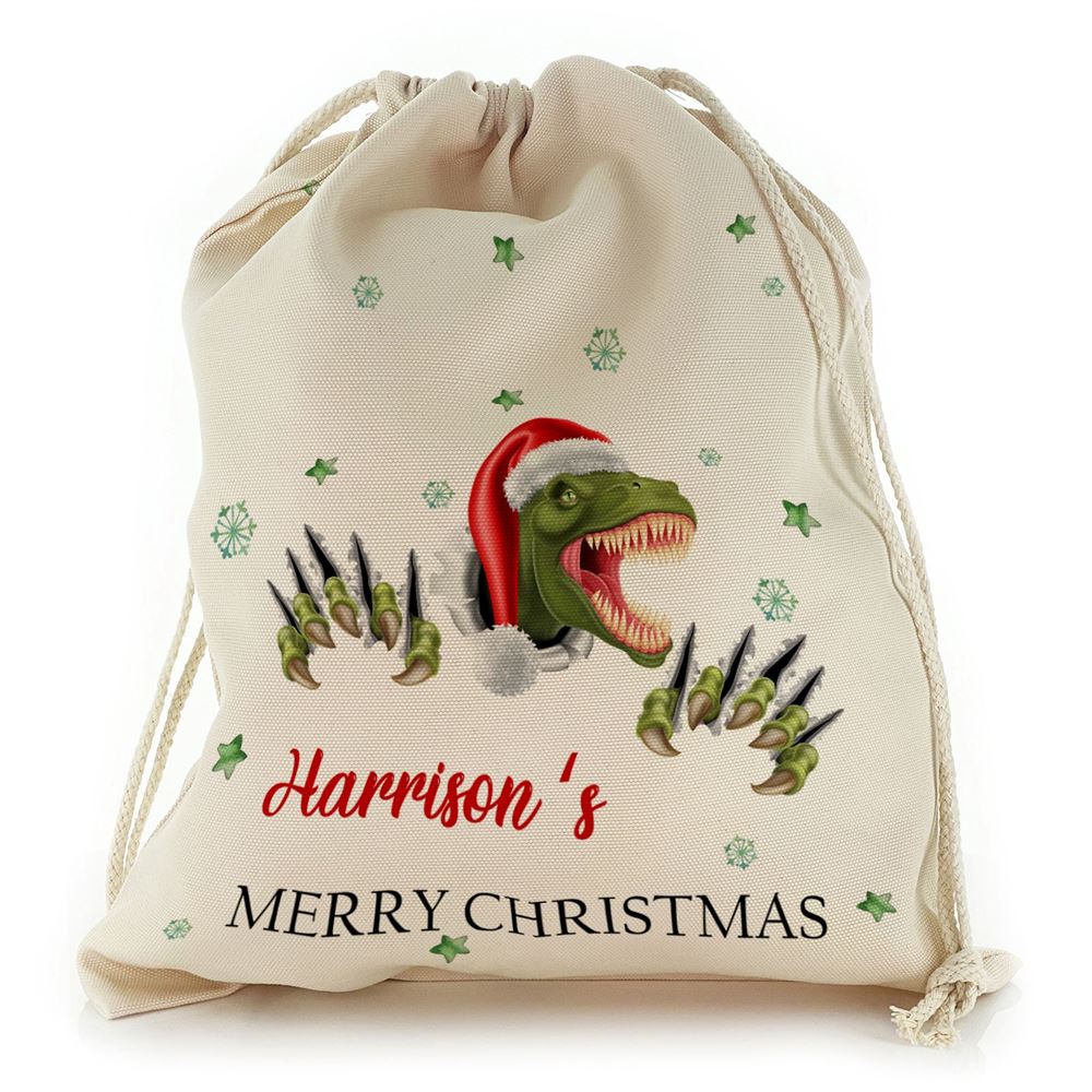 Dinosaurs Christmas Christmas Sack, Gift For Chidren, Christmas Bag Gift, Christmas Gift 2023