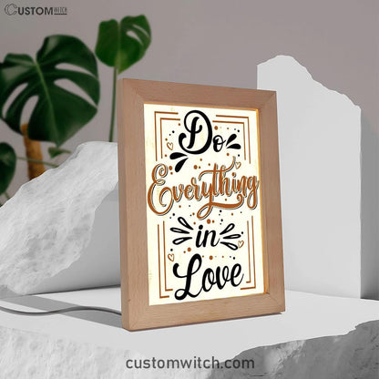 Do Everything In Love 1 Corinthians 1614 Bible Verse Decor Art - Bible Verse Decor - Scripture Art