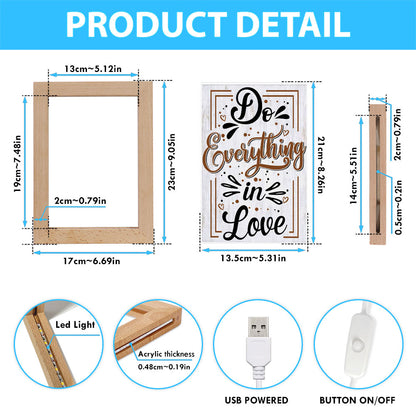 Do Everything In Love 1 Corinthians 1614 Bible Verse Decor Art - Bible Verse Decor - Scripture Art