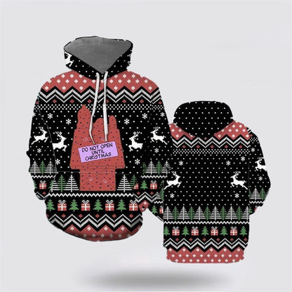Do Not Open Until Christmas All Over Print 3D Hoodie For Men & Women, Christmas Hoodie Cute, Christmas Gift, Christmas Fashion