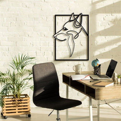 Dog Head Metal Sign, Anniversary Gift, Dog Wall Decor, Dog Wall Art, Home Decor Sign