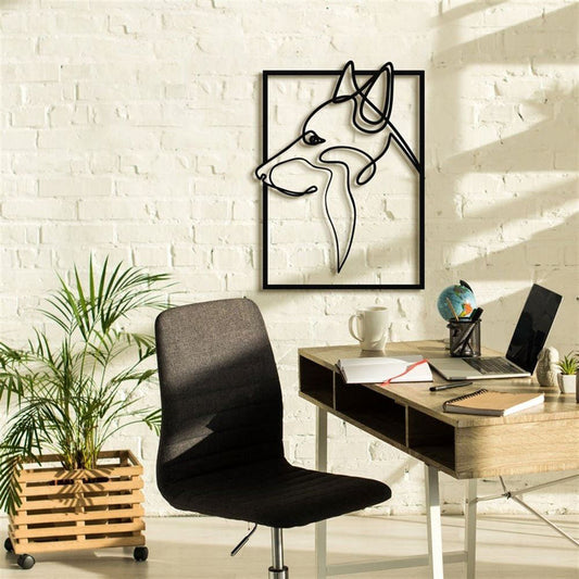 Dog Head Metal Sign, Anniversary Gift, Dog Wall Decor, Dog Wall Art, Home Decor Sign