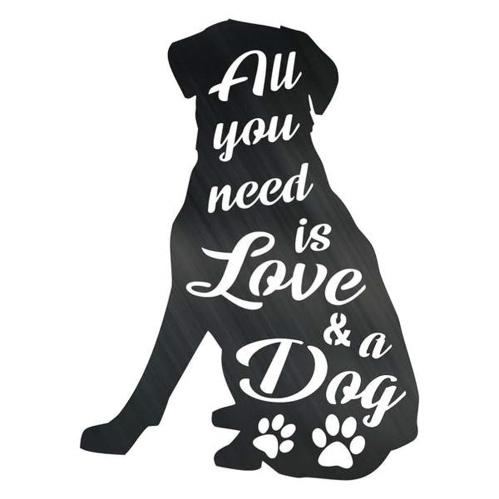 Dog Love Customized Metal Signs, Anniversary Gift, Dog Wall Decor, Dog Wall Art, Home Decor Sign