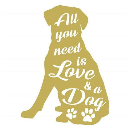 Dog Love Customized Metal Signs, Anniversary Gift, Dog Wall Decor, Dog Wall Art, Home Decor Sign