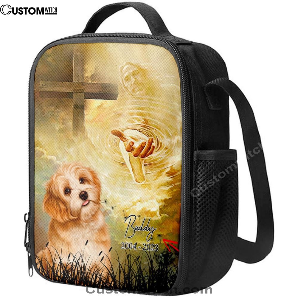 Dog Memorial Lunch Bag, Christian Lunch Bag For School, Picnic, Religious Lunch Bag