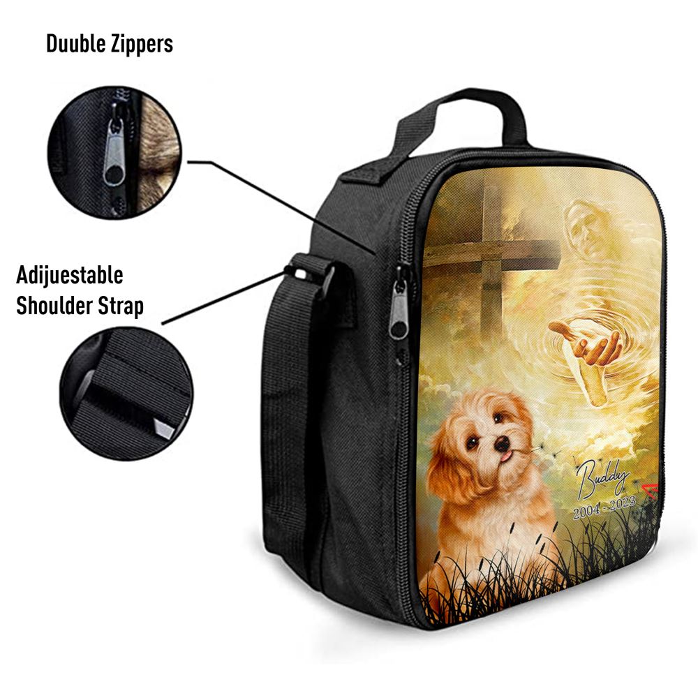 Dog Memorial Lunch Bag, Christian Lunch Bag For School, Picnic, Religious Lunch Bag