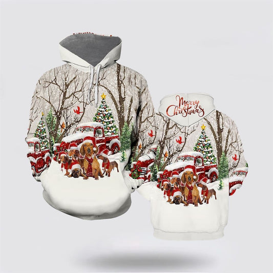 Dog Merry Christmas All Over Print 3D Hoodie For Men & Women, Christmas Dog Hoodie, Christmas Hoodie Cute, Christmas Gift