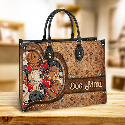Dog Mom Leather Bag, Dog Mom Gift Ideas, Women's Pu Leather Bag