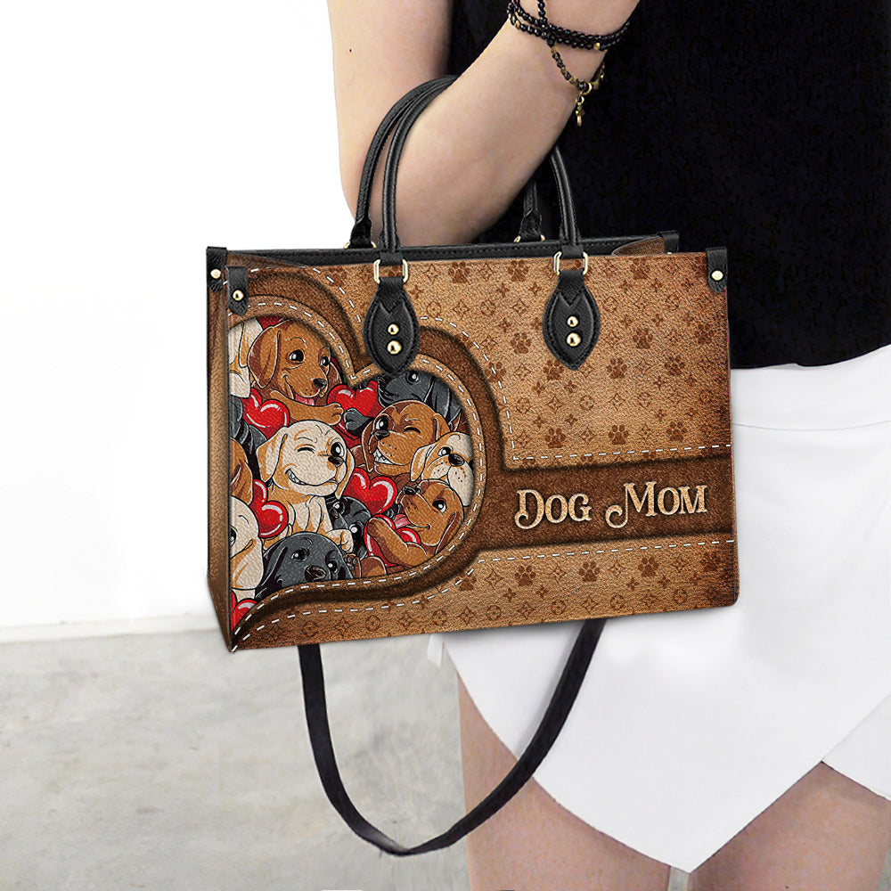 Dog Mom Leather Bag, Dog Mom Gift Ideas, Women's Pu Leather Bag