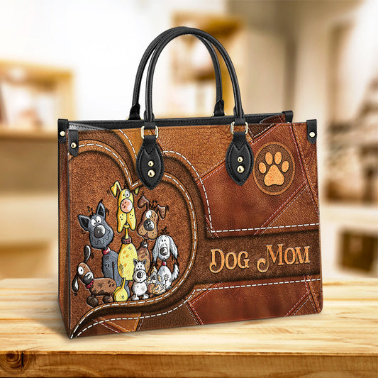 Dog Mom Pu Leather Bag 1, Dog Mom Gift Ideas, Women's Pu Leather Bag