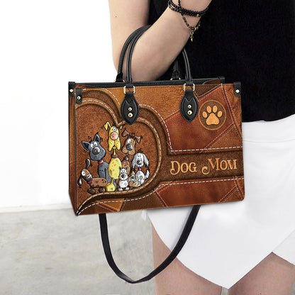Dog Mom Pu Leather Bag 1, Dog Mom Gift Ideas, Women's Pu Leather Bag