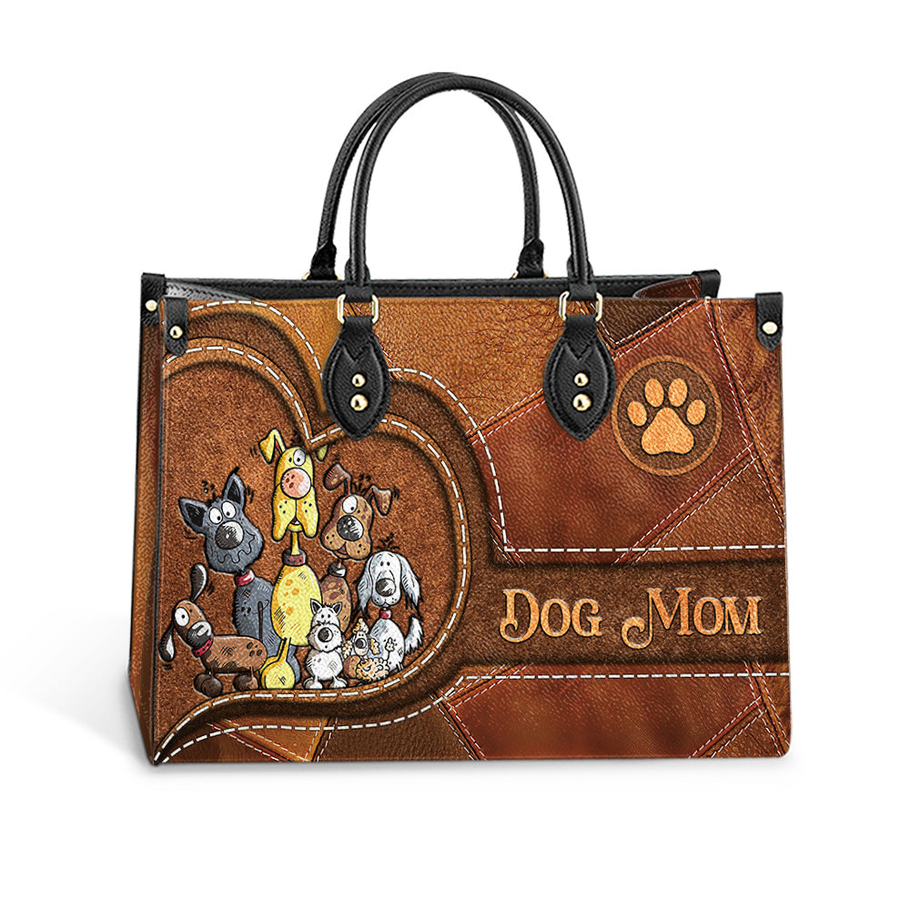 Dog Mom Pu Leather Bag 1, Dog Mom Gift Ideas, Women's Pu Leather Bag