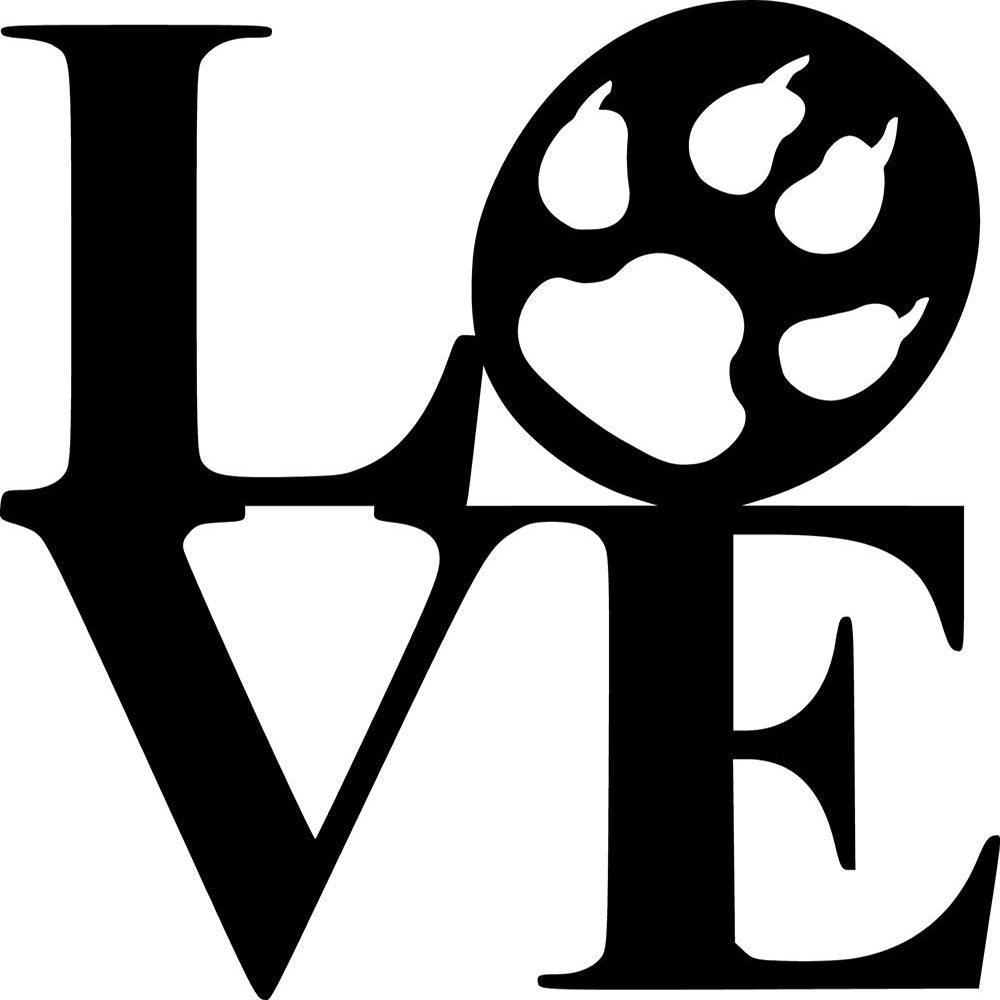Dogs Cats Love Paw Print Animal Lover Pet Metal Sign, Anniversary Gift, Dog Wall Decor, Dog Wall Art, Home Decor Sign