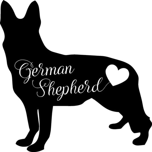 Dogs German Shepherd Puppy Love Metal Sign, Anniversary Gift, Dog Wall Decor, Dog Wall Art, Home Decor Sign