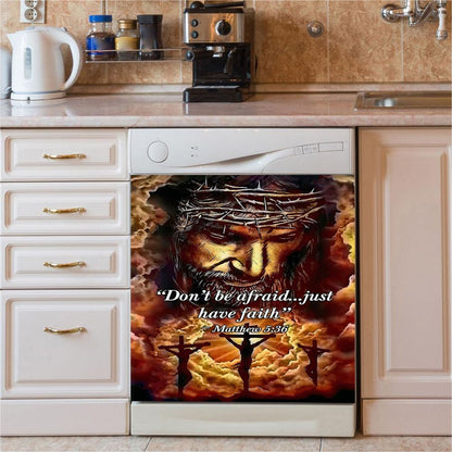 Don'T Cry Over The Past Birdhouse Hummingbird Spring Forest Dishwasher Cover, Christian Dishwasher Magnet Cover
