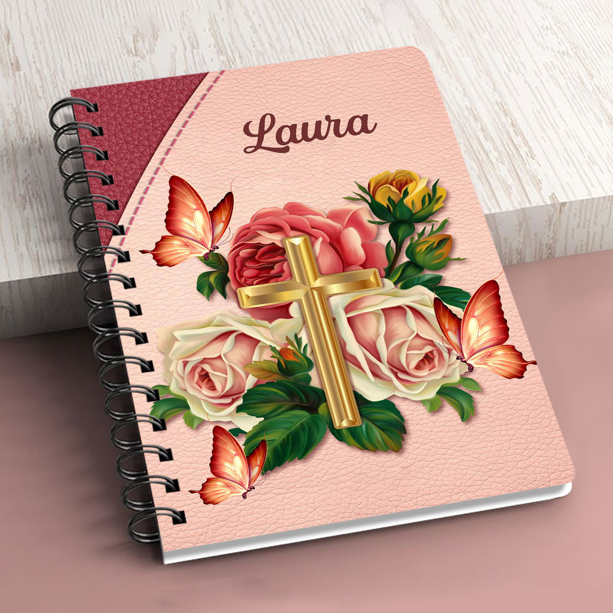 Don‘T Worry About Anything Cross Personalized Spiral Notebook, Christian Spiritual Gifts For Friends