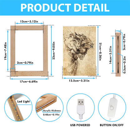 Drawing Jesus Christ Frame Lamp Art - Jesus Frame Lamp Pictures - Christian Night Light