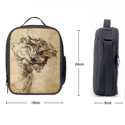 Drawing Jesus Christ Lunch Bag, Christian Lunch Bag For School, Picnic, Religious Lunch Bag